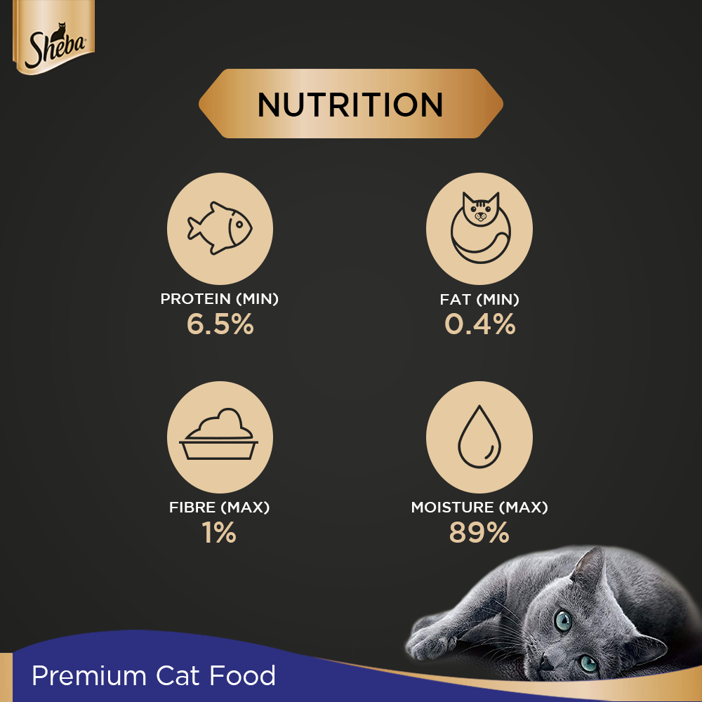 Sheba® Rich Premium Adult (+1 Year) Fine Wet Cat Food, Chicken Loaf (24 x 70g) - 6