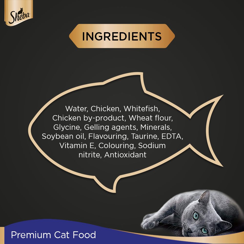 Sheba® Rich Premium Adult (+1 Year) Fine Wet Cat Food, Chicken Loaf (24 x 70g) - 7