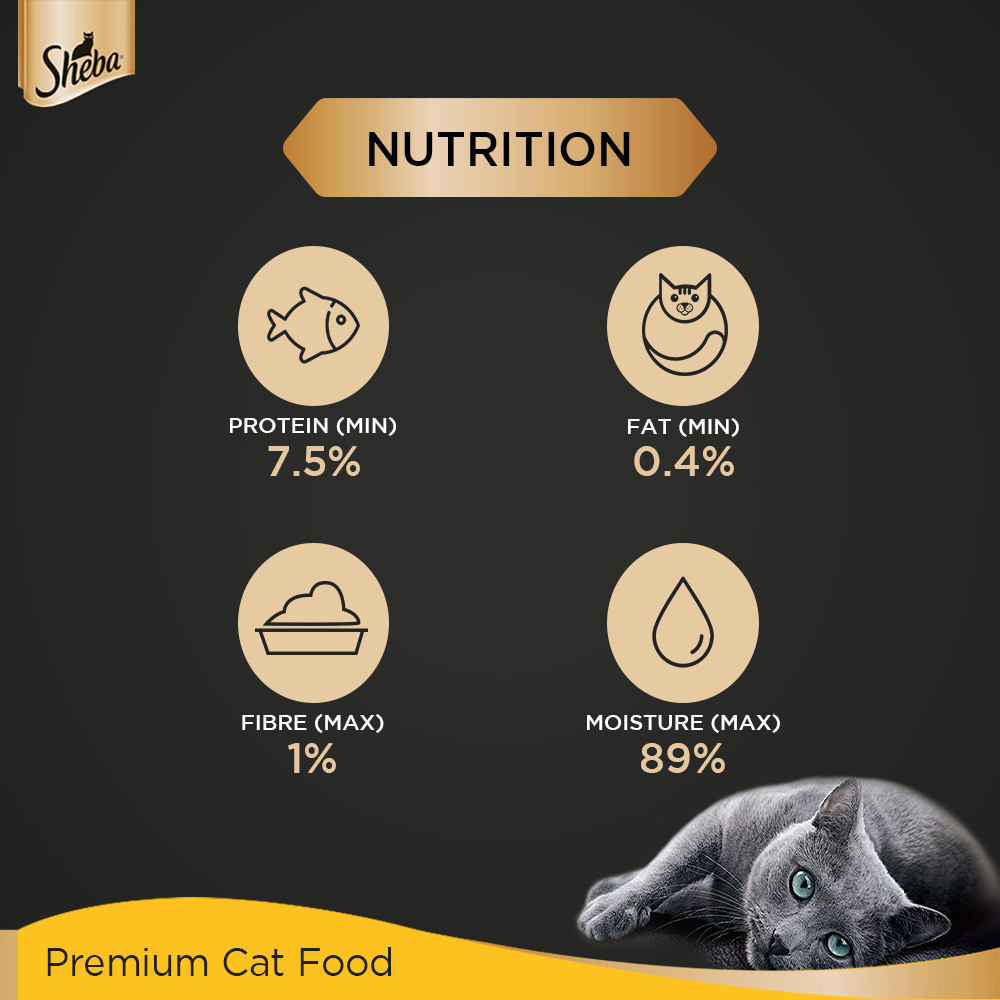 Sheba® Rich Premium Adult (+1 Year) Fine Wet Cat Food, Tuna Pumpkin & Carrot In Gravy (24 x 70g) - 6