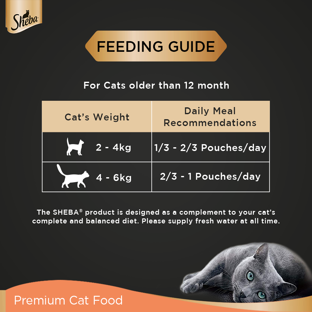 Sheba® Rich Premium Adult (+1 Year) Fine Wet Cat Food, Chicken With Tuna In Gravy (24 x 70g) - 5