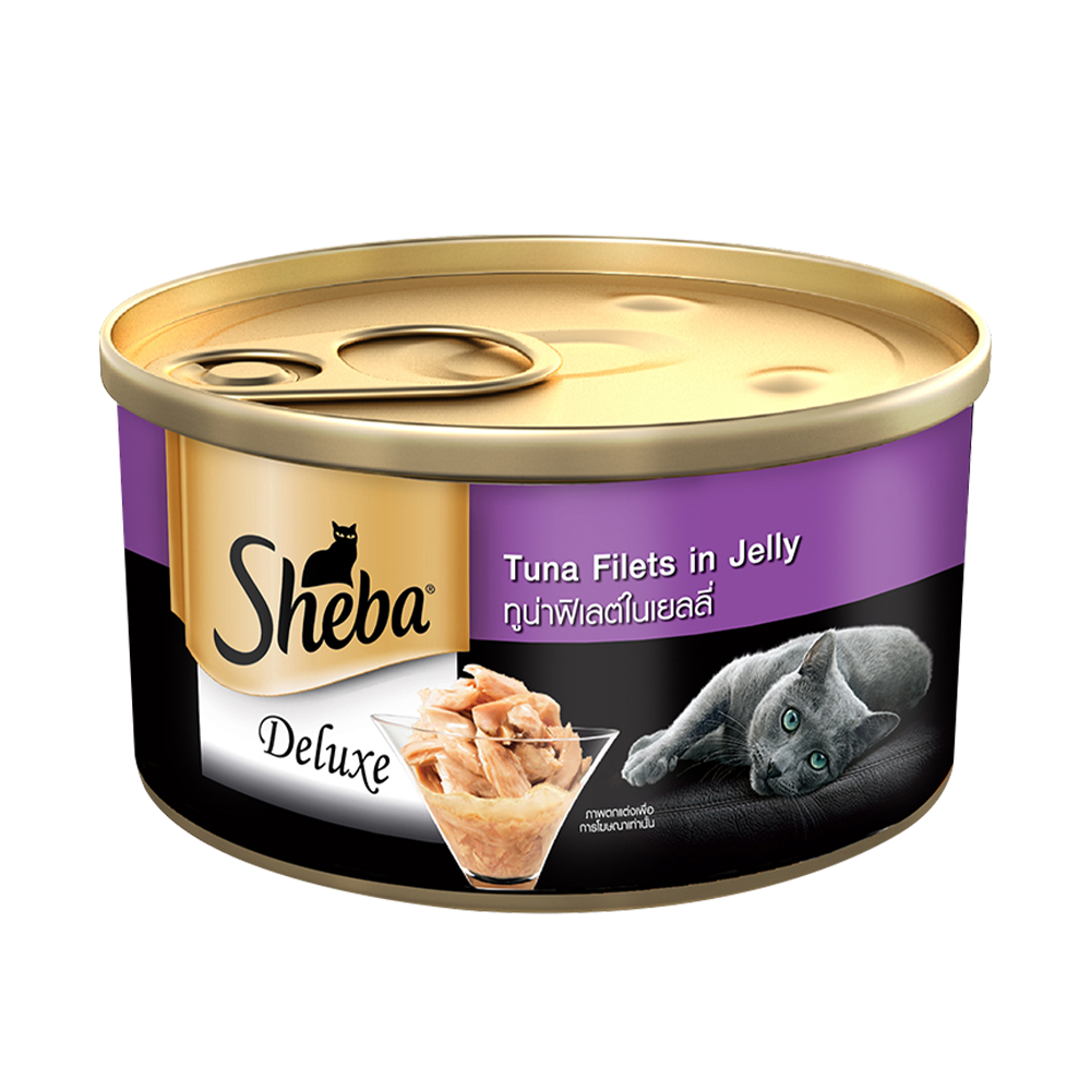 Sheba® Pure Tuna Filets in Jelly Premium Cat Wet Food (24x85g) - 1