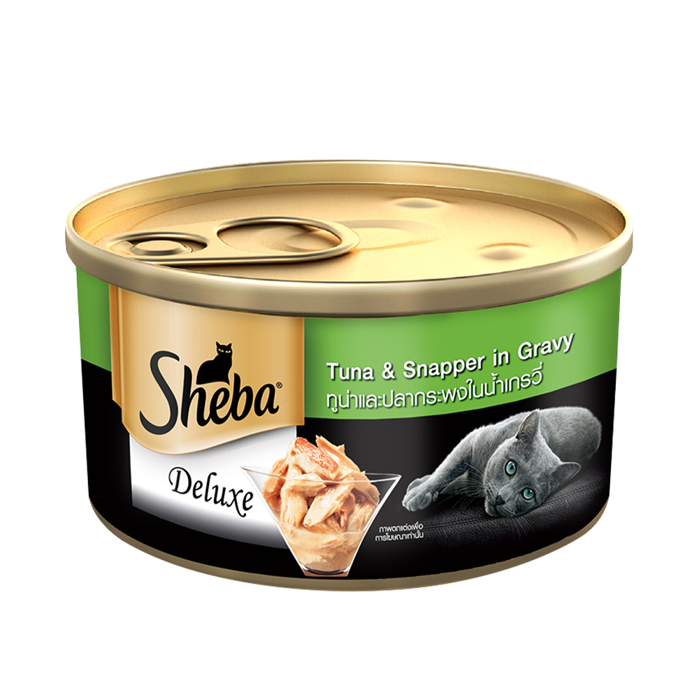 Sheba® Complete Nutrition Tuna White Meat & Snapper In Gravy Cat Wet Food (24x85g) - 1