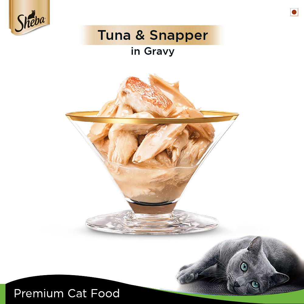 Sheba® Complete Nutrition Tuna White Meat & Snapper In Gravy Cat Wet Food (24x85g) - 3