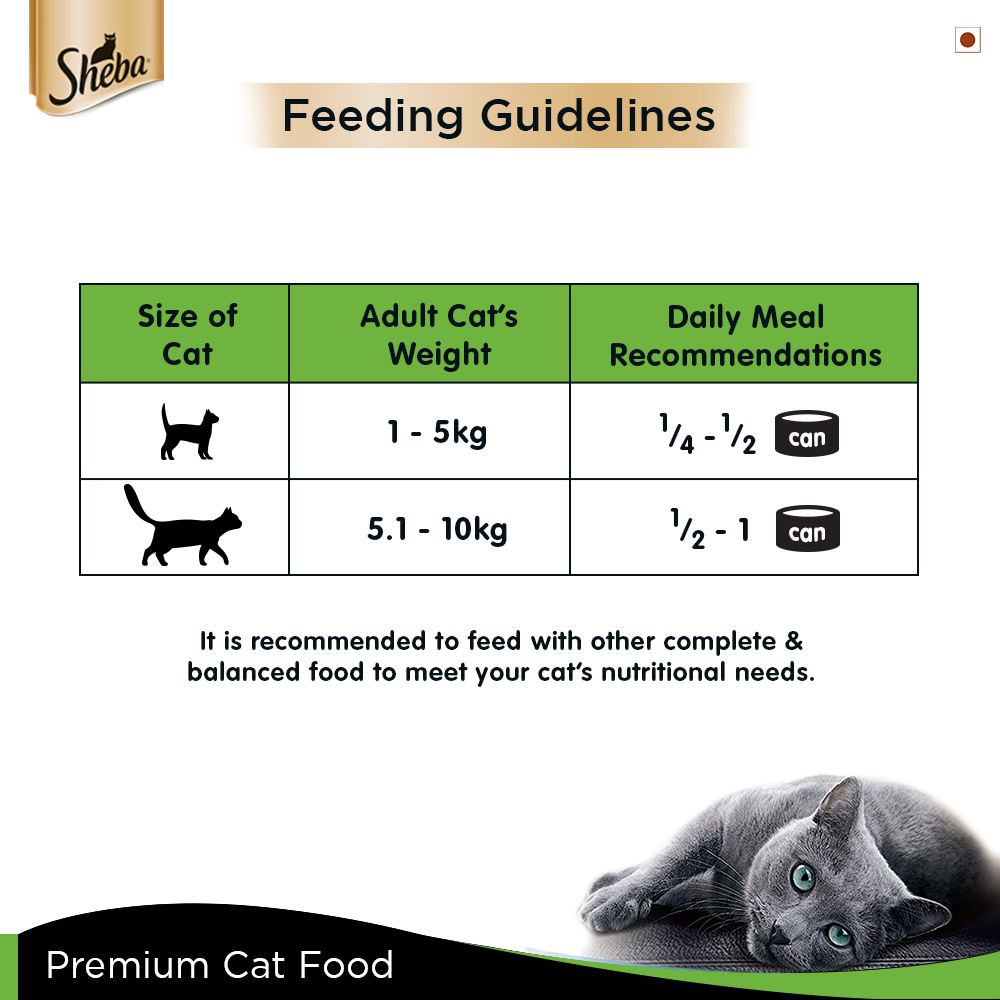 Sheba® Complete Nutrition Tuna White Meat & Snapper In Gravy Cat Wet Food (24x85g) - 5
