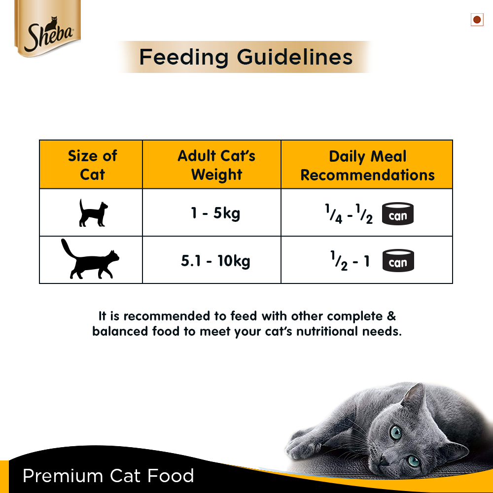 Sheba® Tuna Fillet & Whole Prawns in Gravy Premium Cat Wet Food (24x85g) - 5