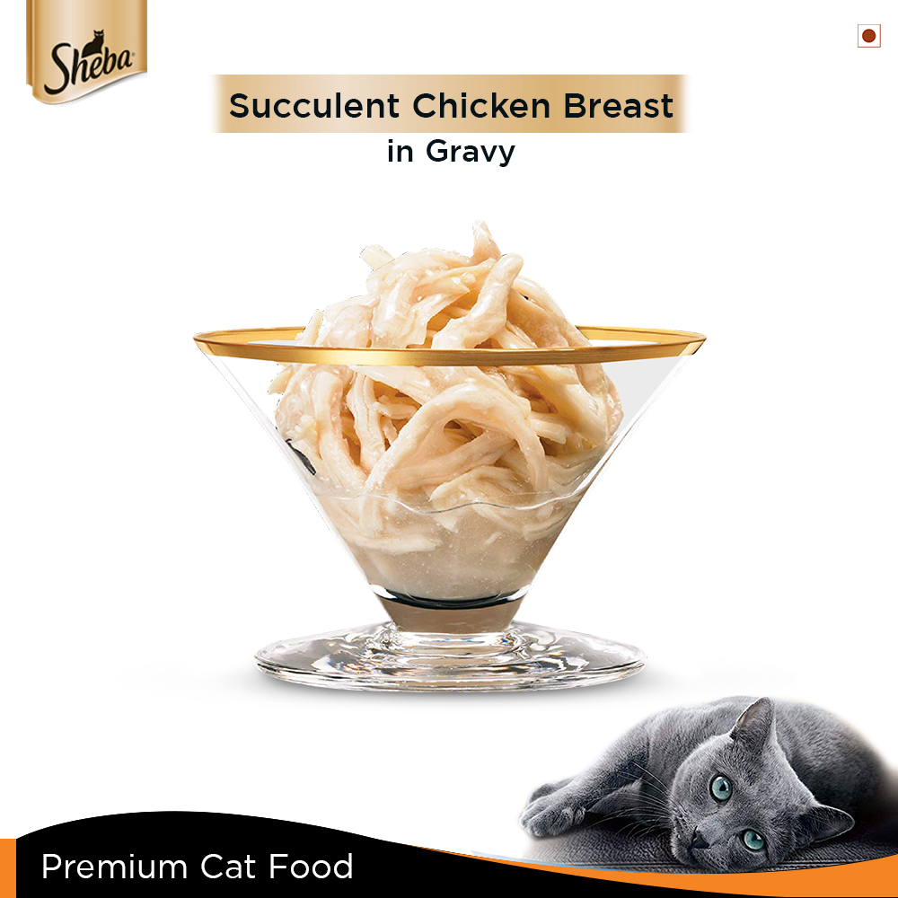 Sheba® Complete Nutrition Succulent Chicken Breast In Gravy Cat Wet Food (24x85g) - 3