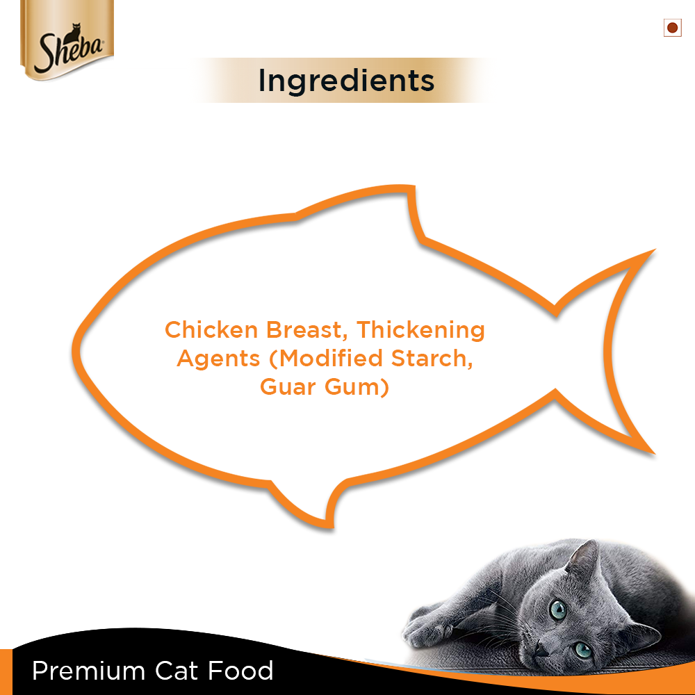Sheba® Complete Nutrition Succulent Chicken Breast In Gravy Cat Wet Food (24x85g) - 7