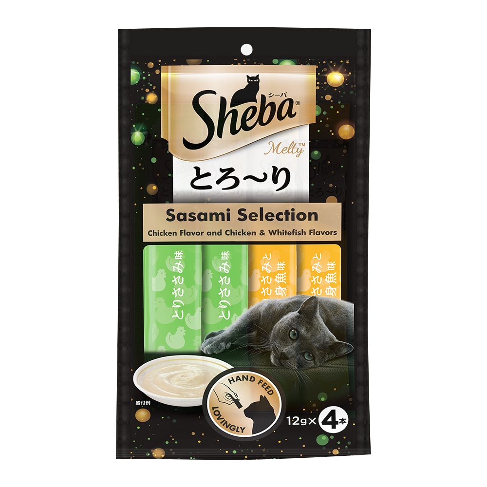 Sheba® Chicken & Chicken Whitefish Sasami Selection Melty Premium Cat Treats (48g) - 1