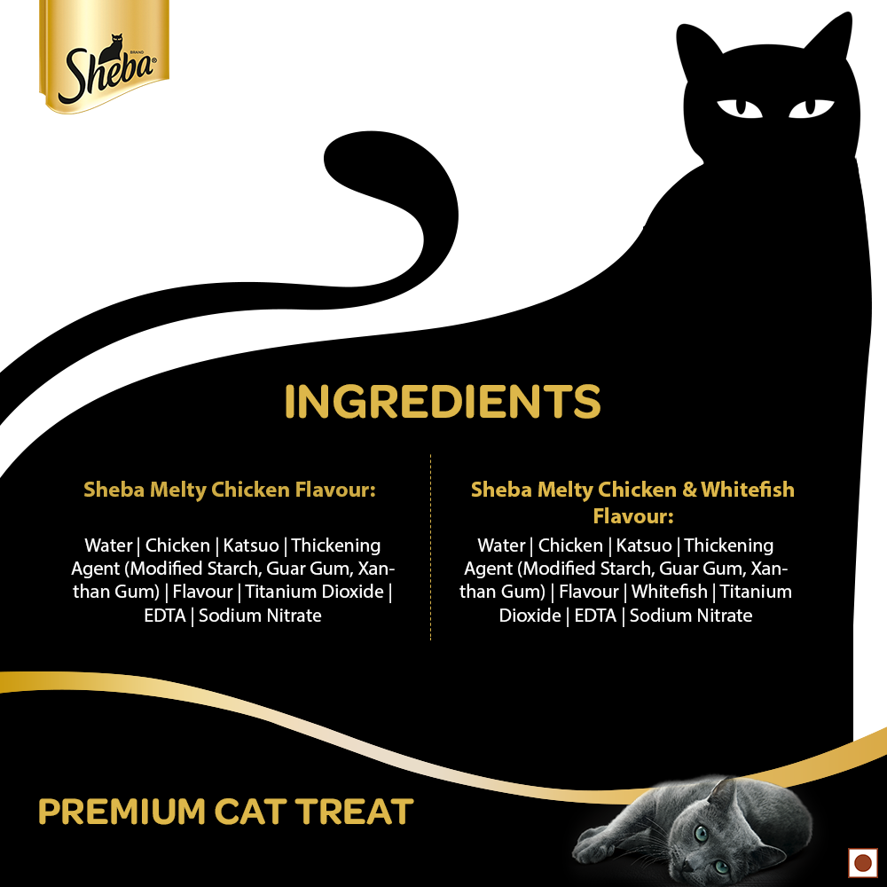 Sheba® Chicken & Chicken Whitefish Sasami Selection Melty Premium Cat Treats (48g) - 6
