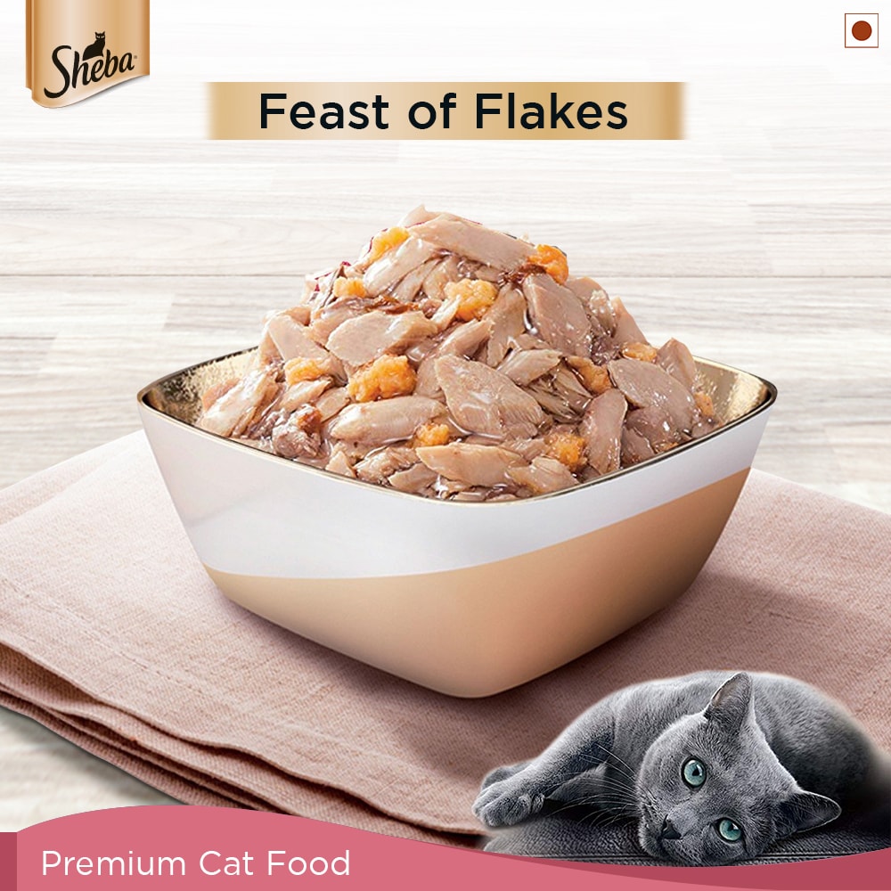 Sheba® Adult Rich Premium Wet Cat Food, Fish Mix (Skipjack & Salmon) (35g) - 3