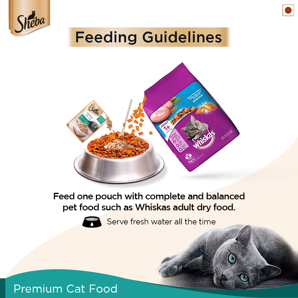Sheba® Rich Premium Wet Adult Cat Food (Fish with Dry Bonito Flake) (35g) - 5