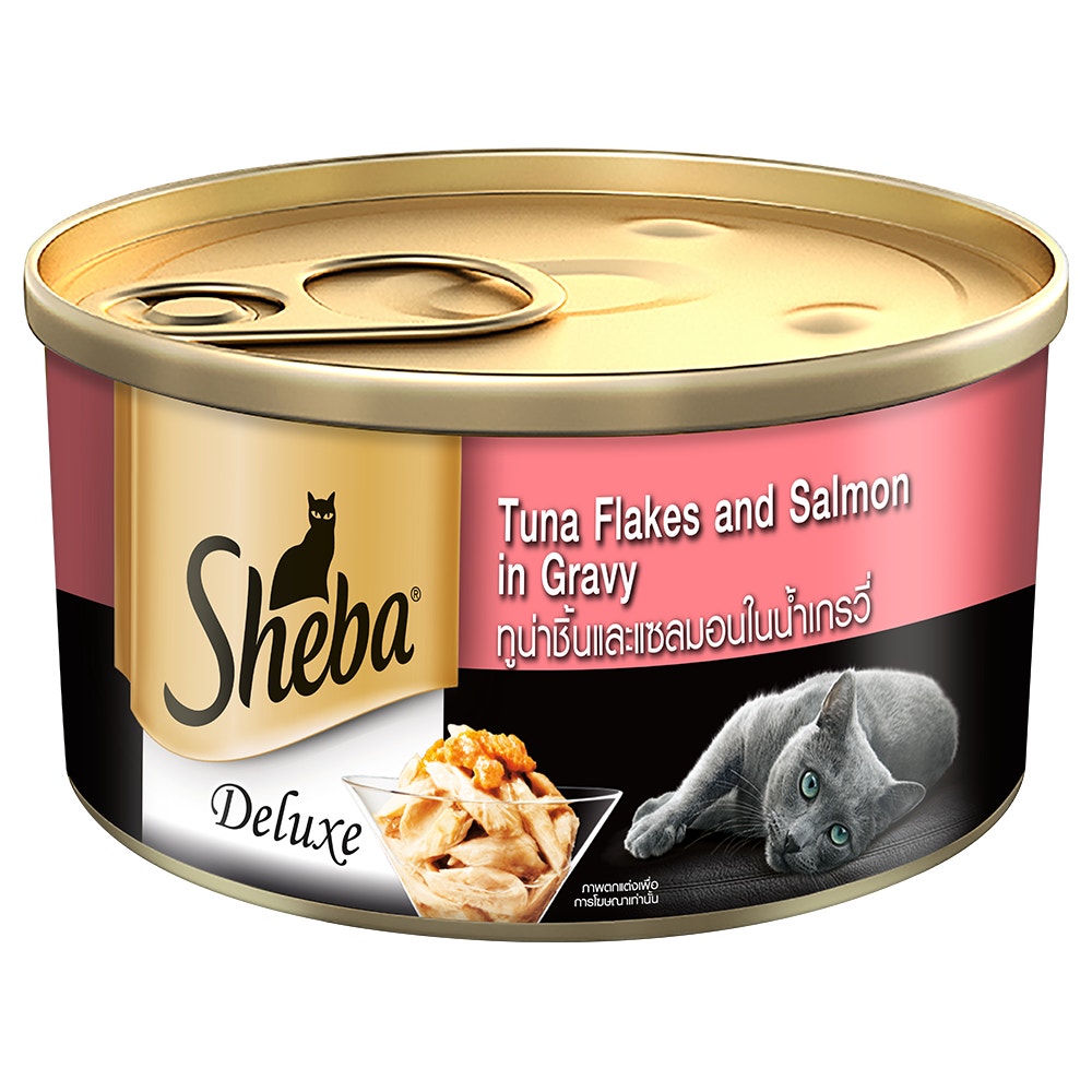 Tuna Flakes and Salmon in Gravy