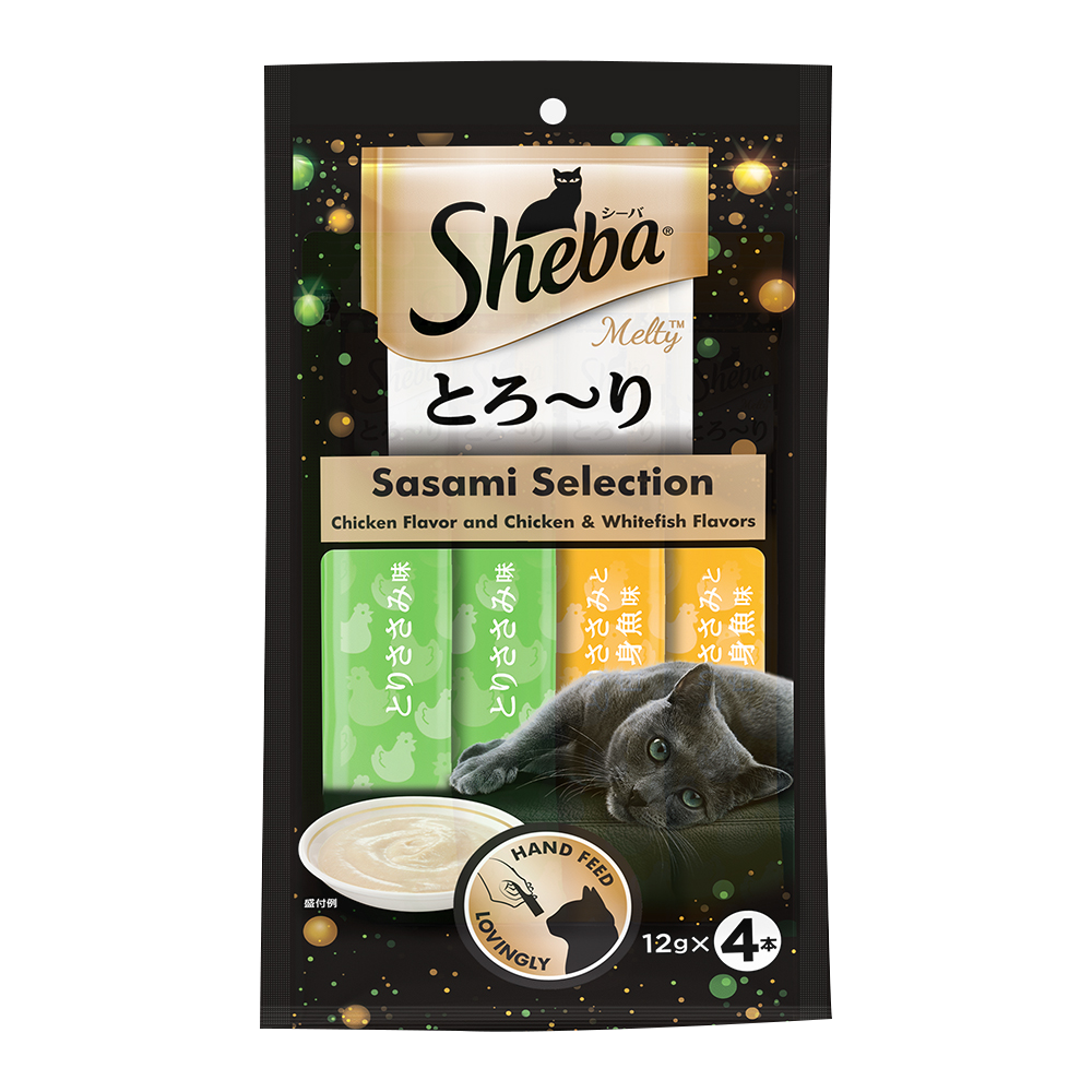 Sheba® Chicken & Chicken Whitefish Sasami Selection Melty Treat